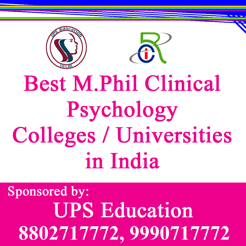 phd in clinical psychology colleges in india