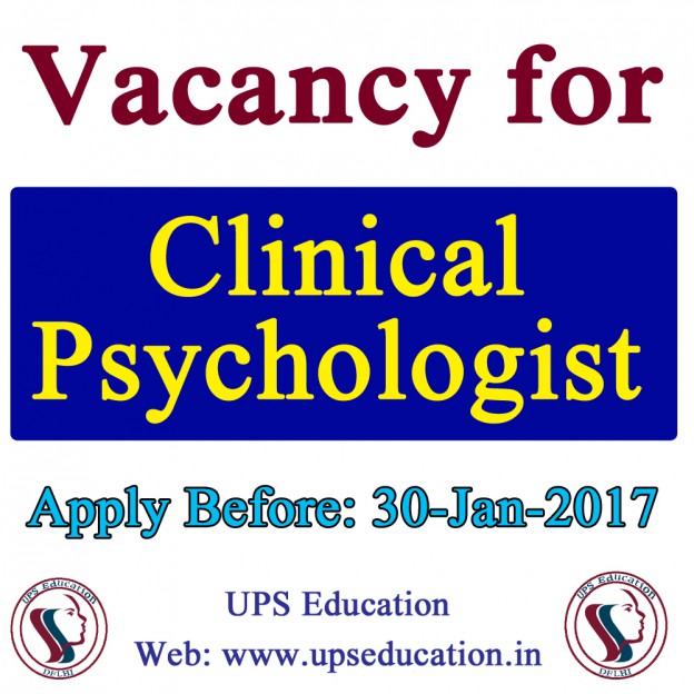 Vacancy for Clinical Psychologist UPS Education UPS Education