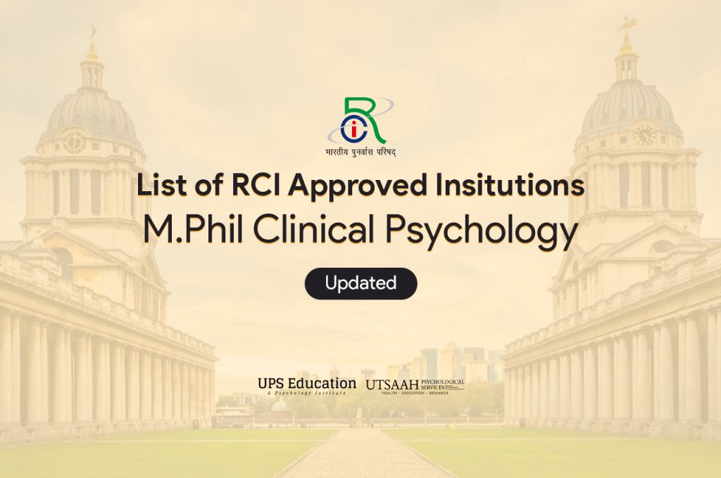 phd in clinical psychology in india (rci approved)