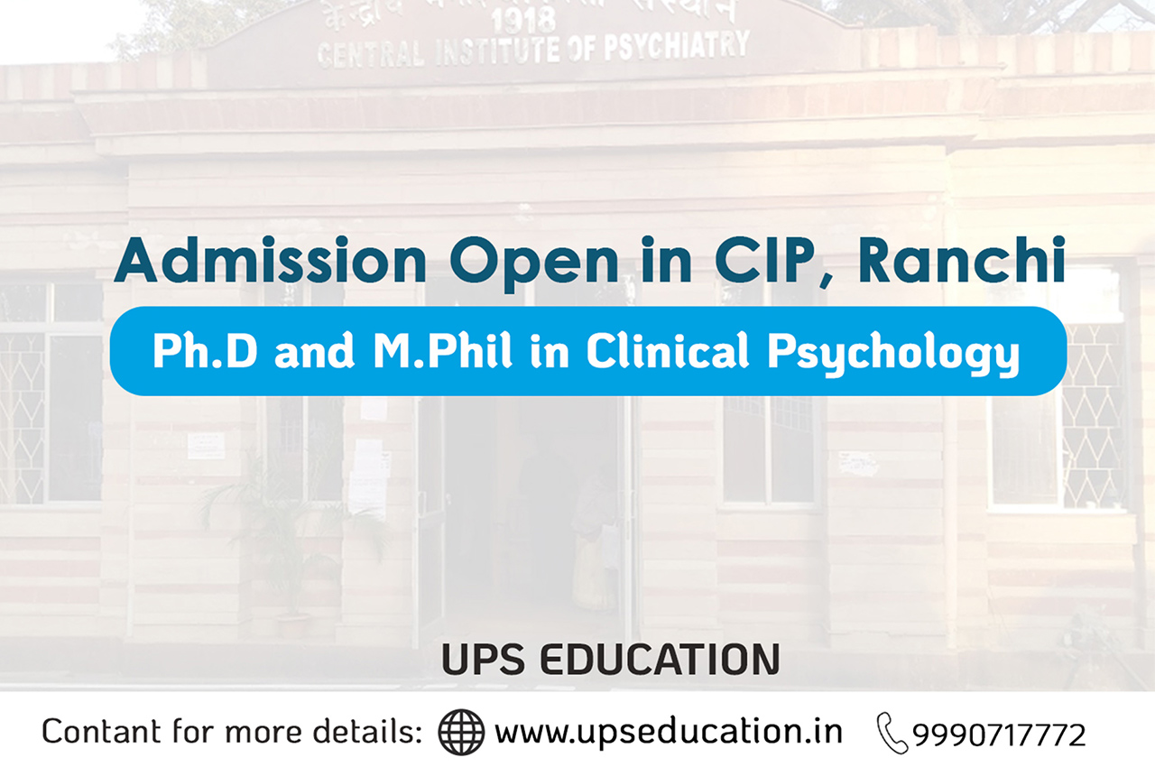 CIP M.Phil Clinical Psychology Admission 2019