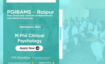 PGI Raipur M.Phil Clinical Psychology Admission 2021