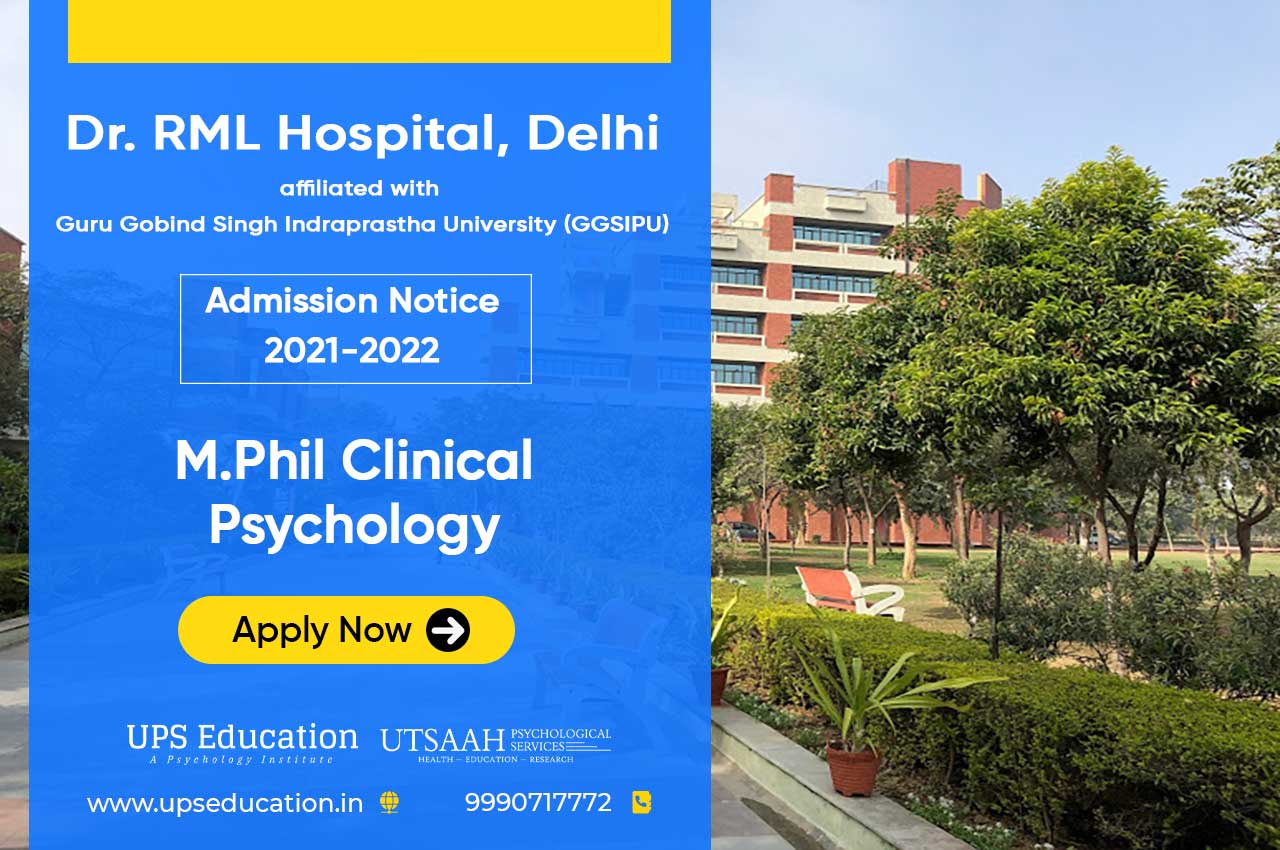 Dr Rml Hospital Ggsipu M Phil Clinical Psychology Admission 21 Ups Education