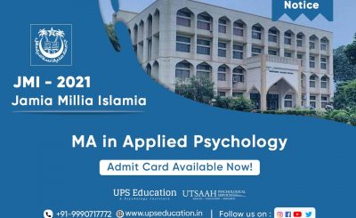 JMI Admit card MA Psychology 2021 —UPS Education