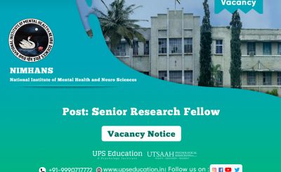 Senior Research Fellow Vacancy in NIMHANS