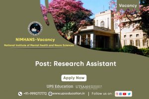 Research Assistant Vacancy in NIMHANS Bengaluru 2021