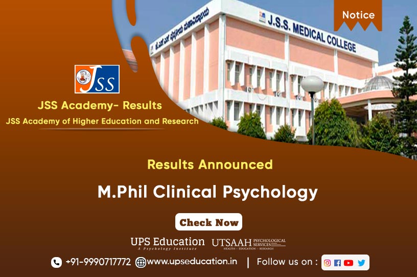 ¬M. Phil Clinical Psychology, Final Result of JSS Academy—UPS Education