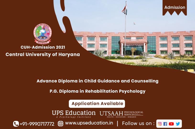 ADCGC & PGDRP Central University of Haryana Admission 2021—UPS Education