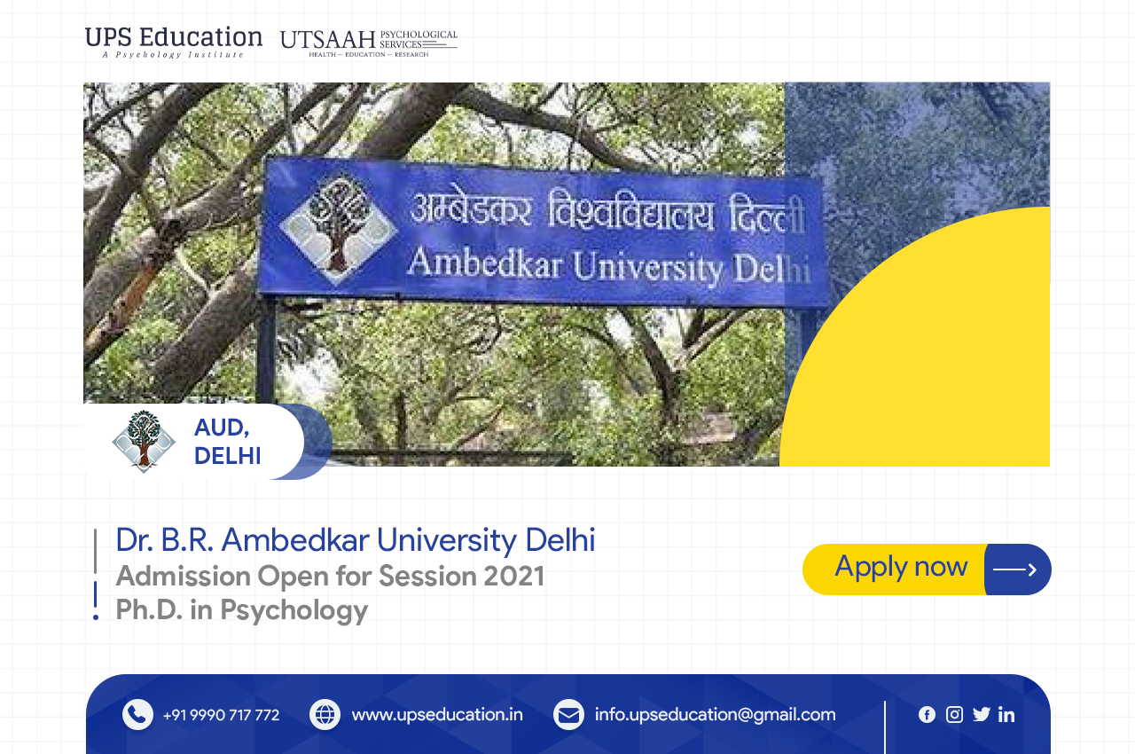 AUD, Ph.D. in Psychology Admission Open Session 2021—UPS Education