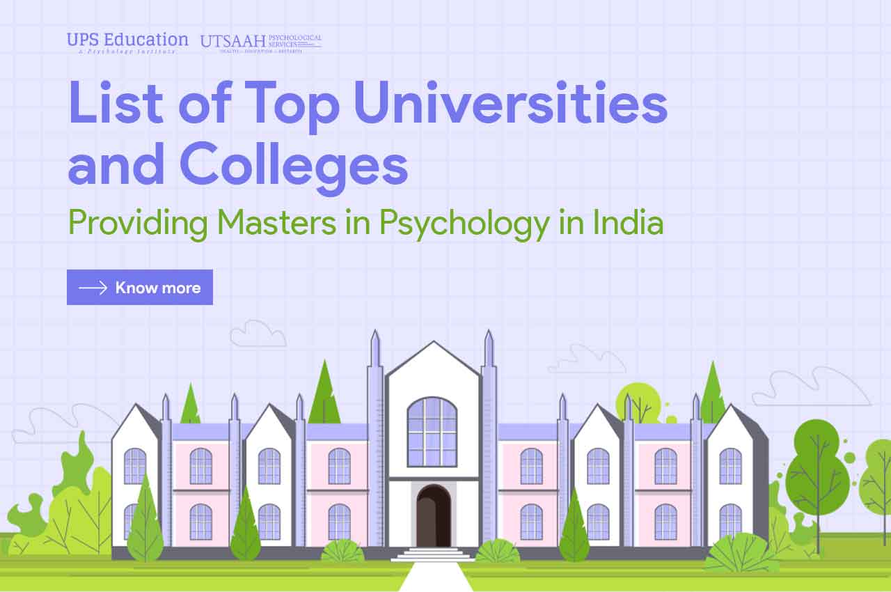 Top Universities and Institutes for Masters in Psychology in India