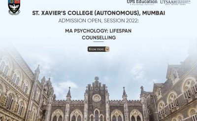 St. Xavier’s College (Autonomous), Mumbai MA Psychology Lifespan Counselling, Admission 2022—UPS Education