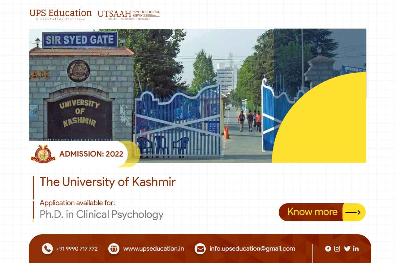 The University of Kashmir, Ph.D. in psychology Admission 2022—UPS Education