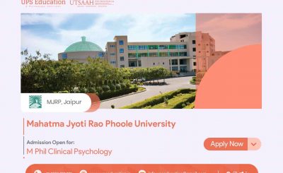 M. Phil in Clinical Psychology Admission at MJRP, Jaipur—UPS Education