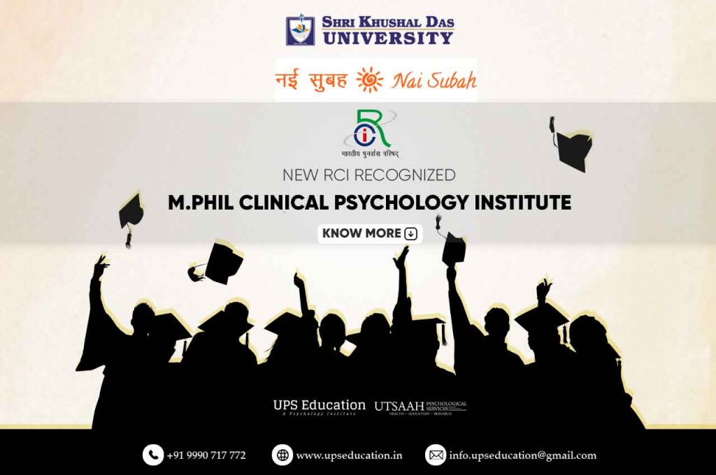 New RCI Recognized Institution for M.Phil Clinical Psychology Shri Khushal Das University (SKD
