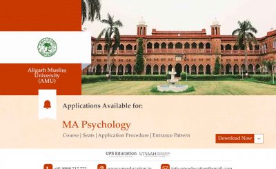 MA Psychology Admissions open at Aligarh Muslim University (AMU)