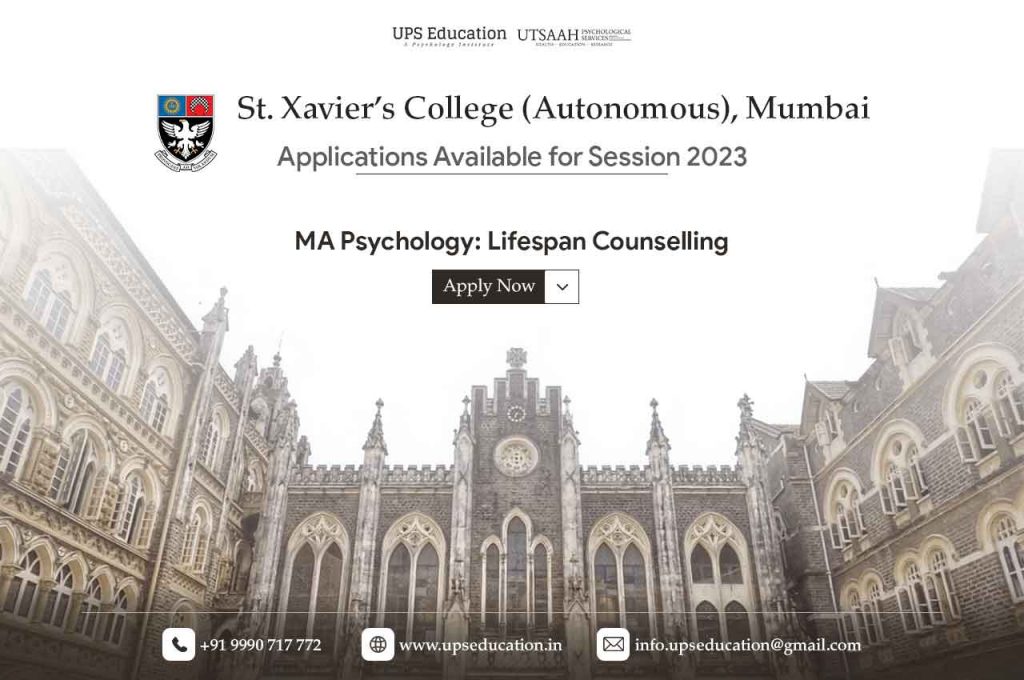 St. Xavier’s College Mumbai MA Psychology Admission Open UPS Education