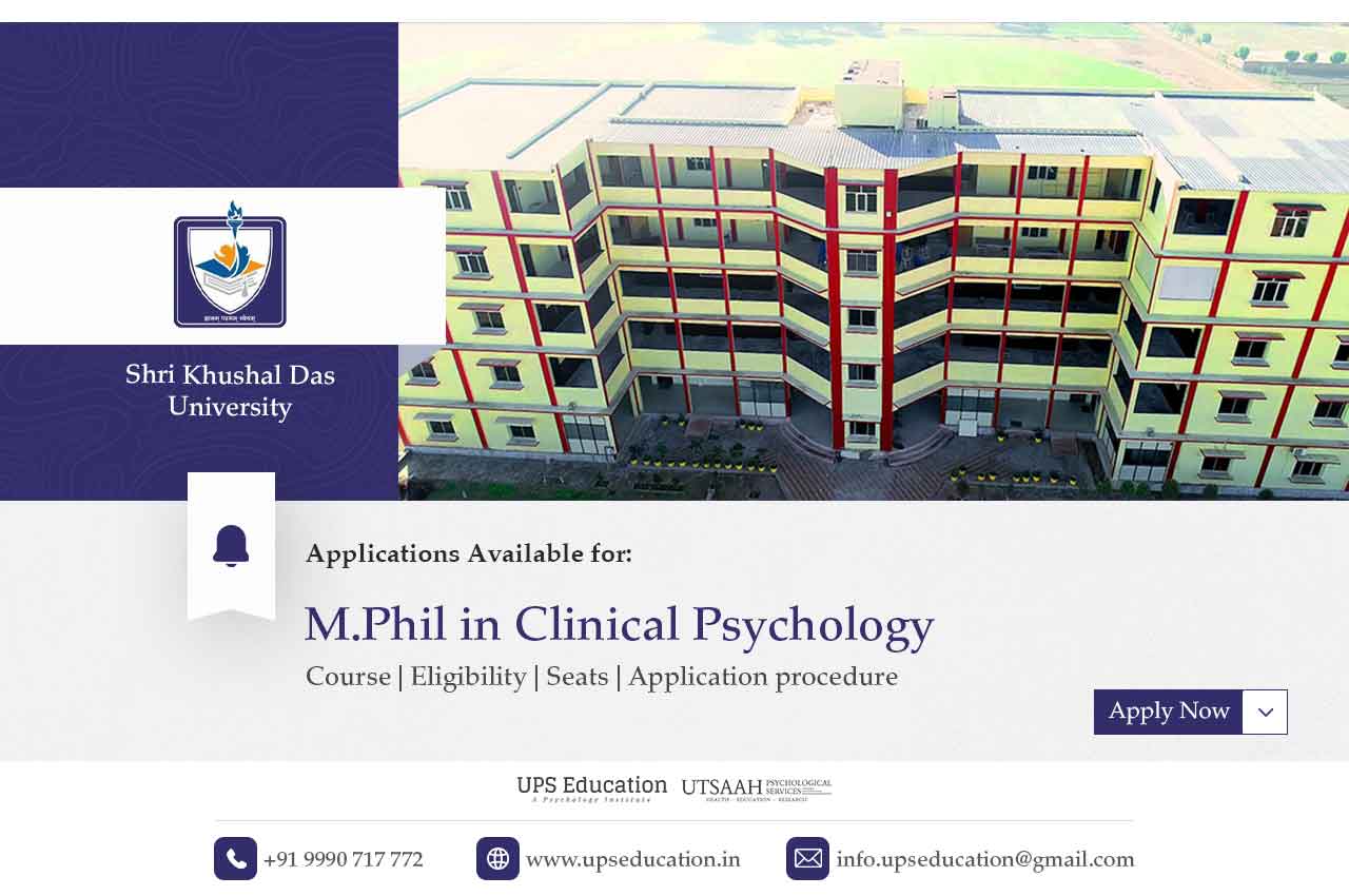 Admissions Open at SKD University For M.Phil Clinical Psychology