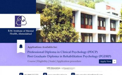 PDCP and PGDRP Admissions Open at B.M. Institute of Mental Health