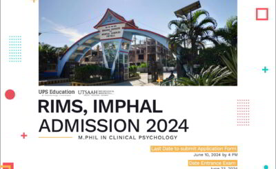 RIMS Imphal M.Phil Clinical Psychology 2024