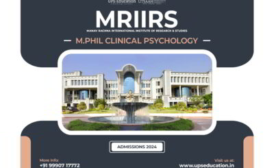 M.Phil Clinical Psychology Admission 2024 at Manav Rachna