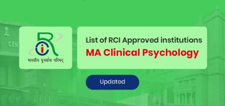 RCI Approved MA Clinical Psychology Colleges in India