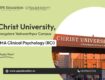 Christ University MA Clinical Psychology (RCI) Admissions 2026