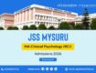 MA Clinical Psychology JSS Mysuru Admission 2026 RCI Recognized
