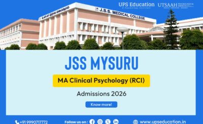 MA Clinical Psychology JSS Mysuru Admission 2026 RCI Recognized