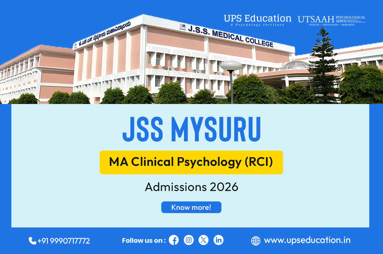 MA Clinical Psychology JSS Mysuru Admission 2026 RCI Recognized
