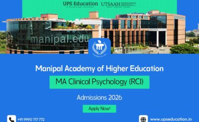 MAHE MA Clinical Psychology (RCI) Admissions 2026