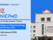NIEPMD Chennai Master in Clinical Psychology MClinPsy RCI Admissions 2026