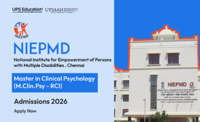 NIEPMD Chennai Master in Clinical Psychology MClinPsy RCI Admissions 2026
