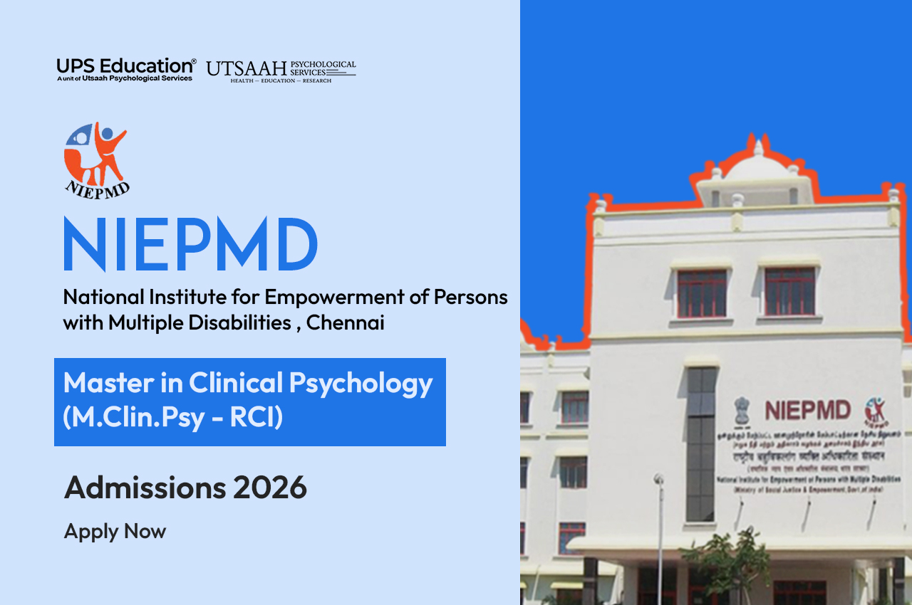 NIEPMD Chennai Master in Clinical Psychology MClinPsy RCI Admissions 2026