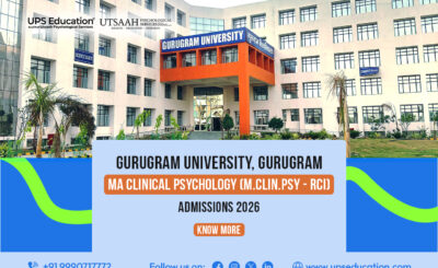 Gurugram University MA Clinical Psychology (M.Clin.Psy - RCI) Admission 2026: Eligibility, Seats, Entrance Exam & Important Dates