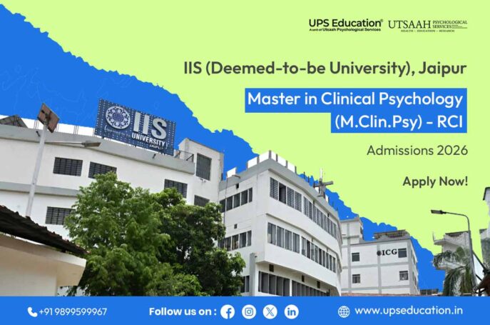 IIS (Deemed-to-be University), Jaipur MA Clinical Psychology (RCI) Admission 2026
