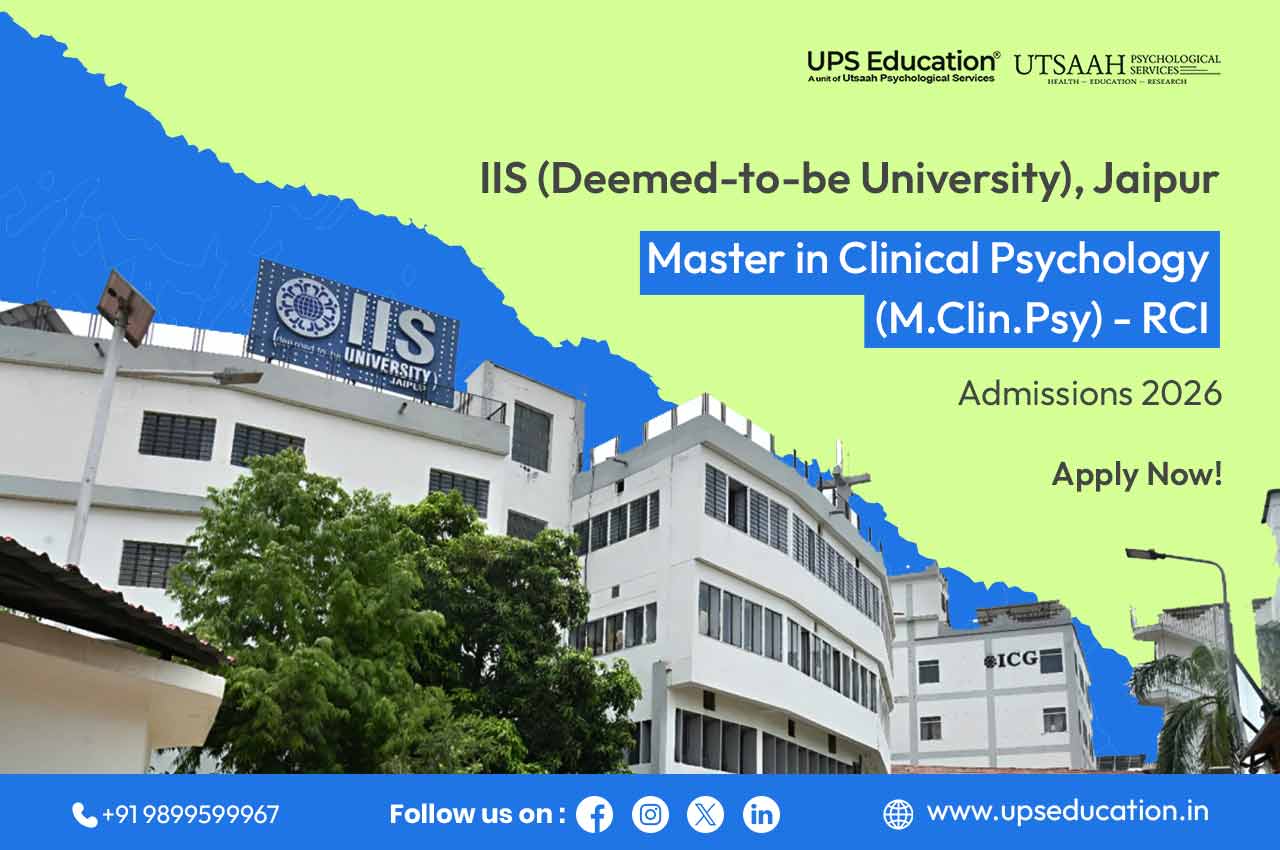 IIS (Deemed-to-be University), Jaipur MA Clinical Psychology (RCI) Admission 2026