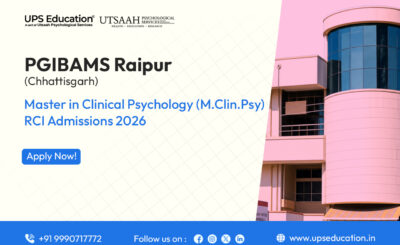 PGIBAMS Raipur M.Clin.Psy. RCI admissions 2026–28