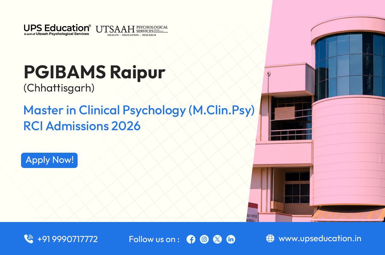 PGIBAMS Raipur M.Clin.Psy. RCI admissions 2026–28