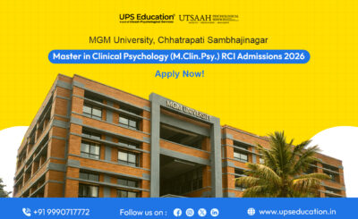 MGM University Chhatrapati Sambhajinagar Master in Clinical Psychology MClinPsy-RCI Admissions 2026-27