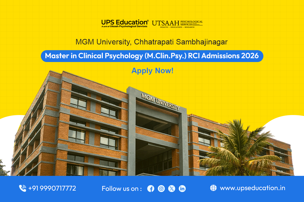 MGM University Chhatrapati Sambhajinagar Master in Clinical Psychology MClinPsy-RCI Admissions 2026-27