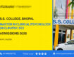 SS College Bhopal MClinPsy RCI admissions 2026-28 – eligibility, application process and important dates