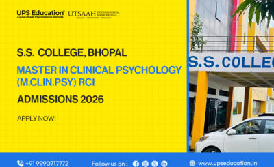 SS College Bhopal MClinPsy RCI admissions 2026-28 – eligibility, application process and important dates