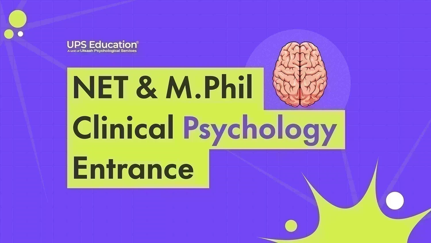 Online UGC-NET JRF & MA Clinical Psychology, RCI & M.Phil Clinical Psychology Coaching